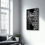 Wallity Pintura Decorativa de Vidrio Templado Multicolor 46 x 72 cm